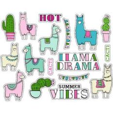 ml llama drama stickers