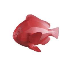 lowpoly red fish