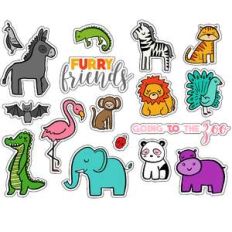 ml furry friends stickers