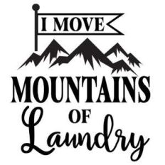 i move mountains of laundry