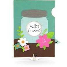 5x7 iris shutter card mason jar