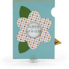 5x7 iris shutter card flower