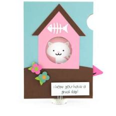 5x7 iris shutter card cat house