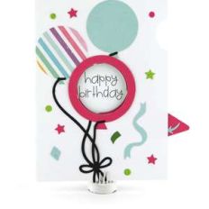 5x7 iris shutter card birthday balloons