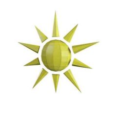 lowpoly sun