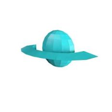 lowpoly saturn planet