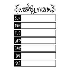 weekly menu