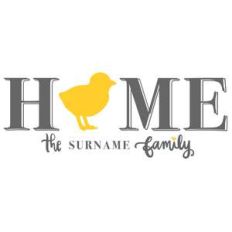 home chick family porch sign