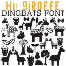 cg hi! giraffe dingbats