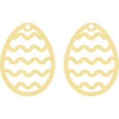 rickrack easter earrings