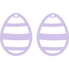 stripes easter earrings