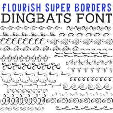 cg flourish super borders dingbats