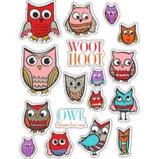 ml pretty owl stickers