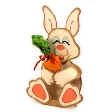 bunny hug 3d candy place card