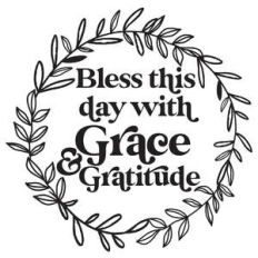 bless this day with grace and gratitude wreath