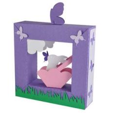 bunny in a basket easter diorama