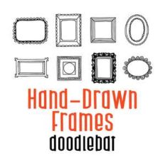 hand-drawn frames doodlebat