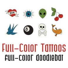 full-color tattoos color font