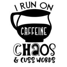 i run on caffeine chaos and cuss words
