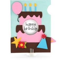 a2 iris shutter card birthday cake