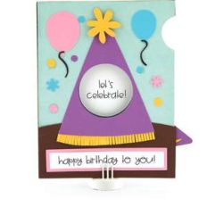 a2 iris shutter card birthday hat