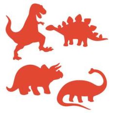 dinosaur shadow puppet set
