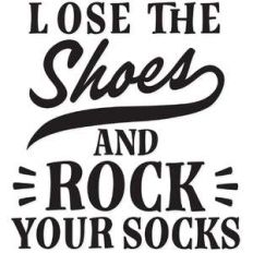 lose the shoes and rock your socks
