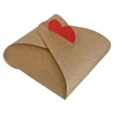 puff cube box with heart