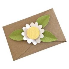 gift card holder with flower