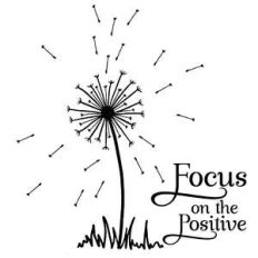 focus on the positive dandelion quote