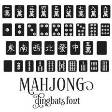 mahjong dingbats font