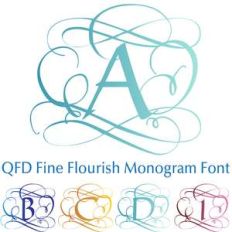 qfd fine flourish monogram font