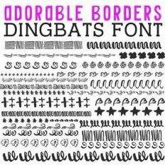 cg adorable borders dingbat