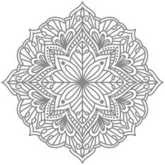 floral mandala doodle