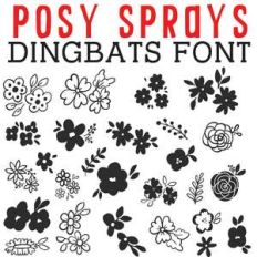 cg posy sprays dingbats