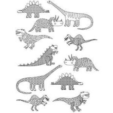 dinosaur coloring stickers