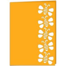 honeybee lace edged card