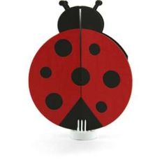 double gatefold card ladybug
