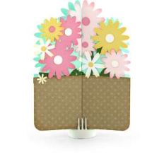 double gatefold card flower bunch