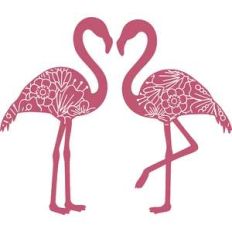 double floral flamingo mandala