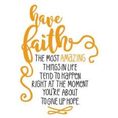 have faith phrase