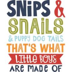 snips and snails phrase