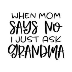when mom says no i just ask grandma