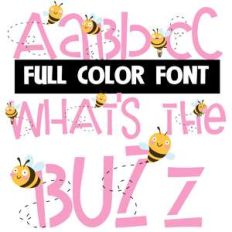 what's the buzz color font