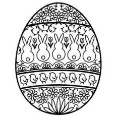 bunny easter egg mandala