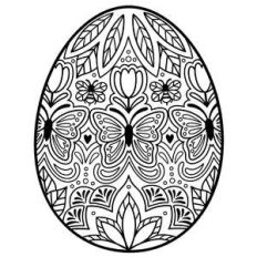 butterfly easter egg mandala