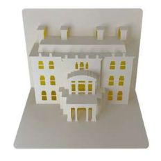 georgian mansion popup card