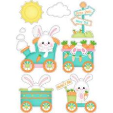 easter carrot patch train stickers