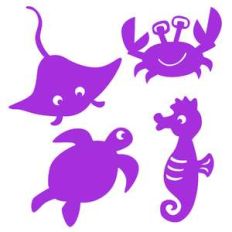 under the sea shadow puppet set