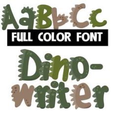 dinowriter color font